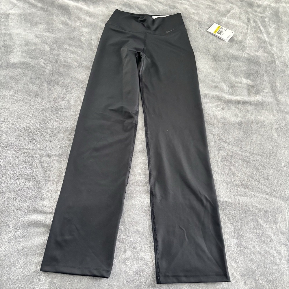Nike Standard Fit Womens Mid‎ Rise Full Length Yoga Pants Tights Black Smaller